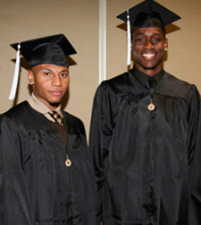 Curtis Jerrells and Kevin Rogers -- graduation 2009