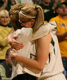 Kim Mulkey and Melissa Jones