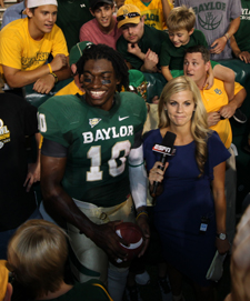 Robert Griffin III doing postgame ESPN interview