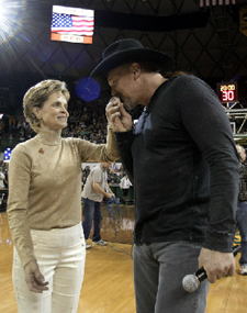 Kim Mulkey and Trace Adkins