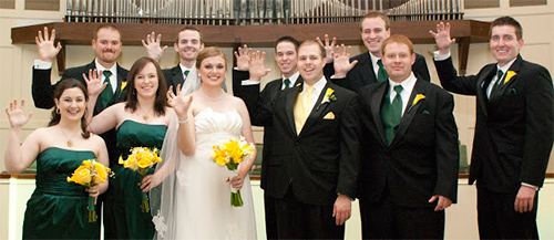 Baylor Proud wedding