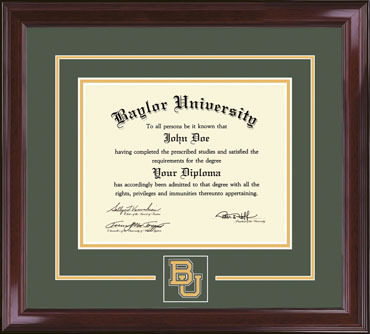 Baylor diploma frame