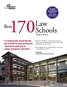 Princeton Review best law schools 2007