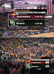Baylor-Kansas 2001 Big Monday game
