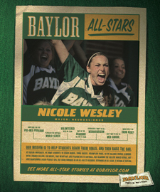 Nicole Wesley, Baylor All-Star