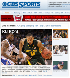 CBSsports.com front page