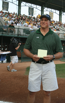 Head softball coach Glenn Moore