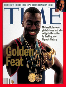 Michael Johnson on cover of Time