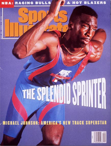 Michael Johnson on Sports Illustrated cover, May 20, 1991