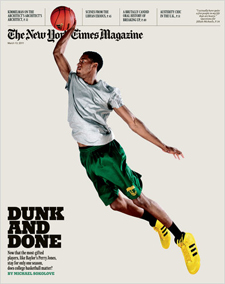 Cover of The New York Times Magazine with Perry Jones III