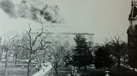 Carroll Library fire, Feb. 11, 1922