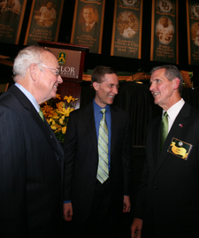 Baylor President Ken Starr, Director of Athletics Ian McCaw, and Joel Allison