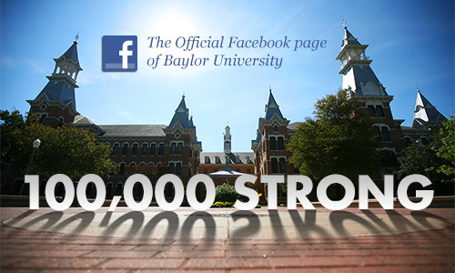 Baylor Facebook page: 100,000 strong
