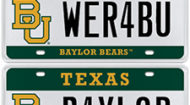 Baylor license plates