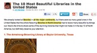 Mental Floss names Armstrong Browning Library one of the nation's 10 most beautiful libraries
