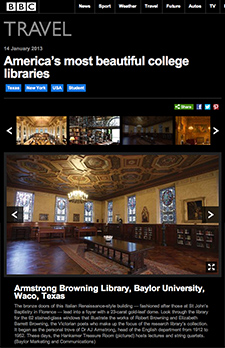 BBC honors Armstrong Browning Library