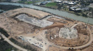 Baylor Stadium construction, Feb. 2013