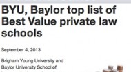 Baylor Law among nation's 'Best Value' private law schools