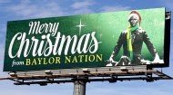 Merry Christmas from Baylor billboard