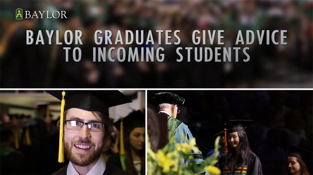 Baylor graduates give advice to incoming students