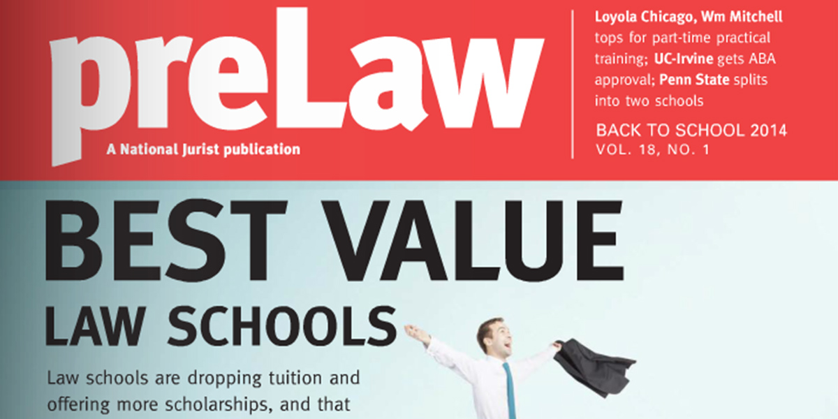 preLaw - Baylor Law a best value 2014