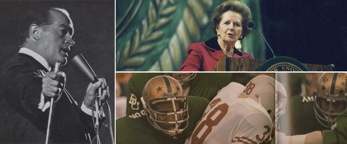Bob Hope, Margaret Thatcher, and Baylor football