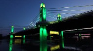 I-35 bridges through Waco turn green and gold (and other colors)