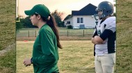 Baylor student breaking barriers as female high school football coach