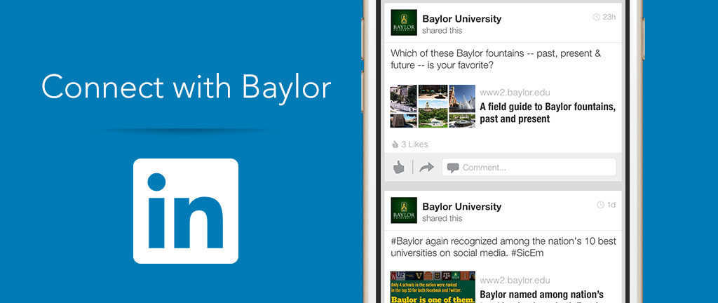 Follow Baylor on LinkedIn