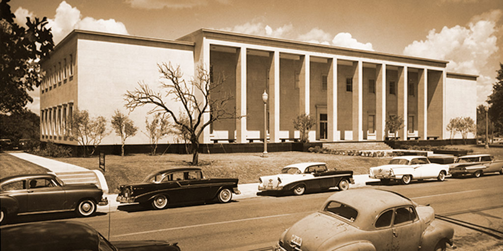 Hankamer building at Baylor, 1961