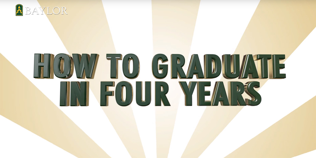 How to graduate in 4 years