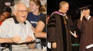 60 years after WWII intervened, Weldon Bigony returned to finish his Baylor degree