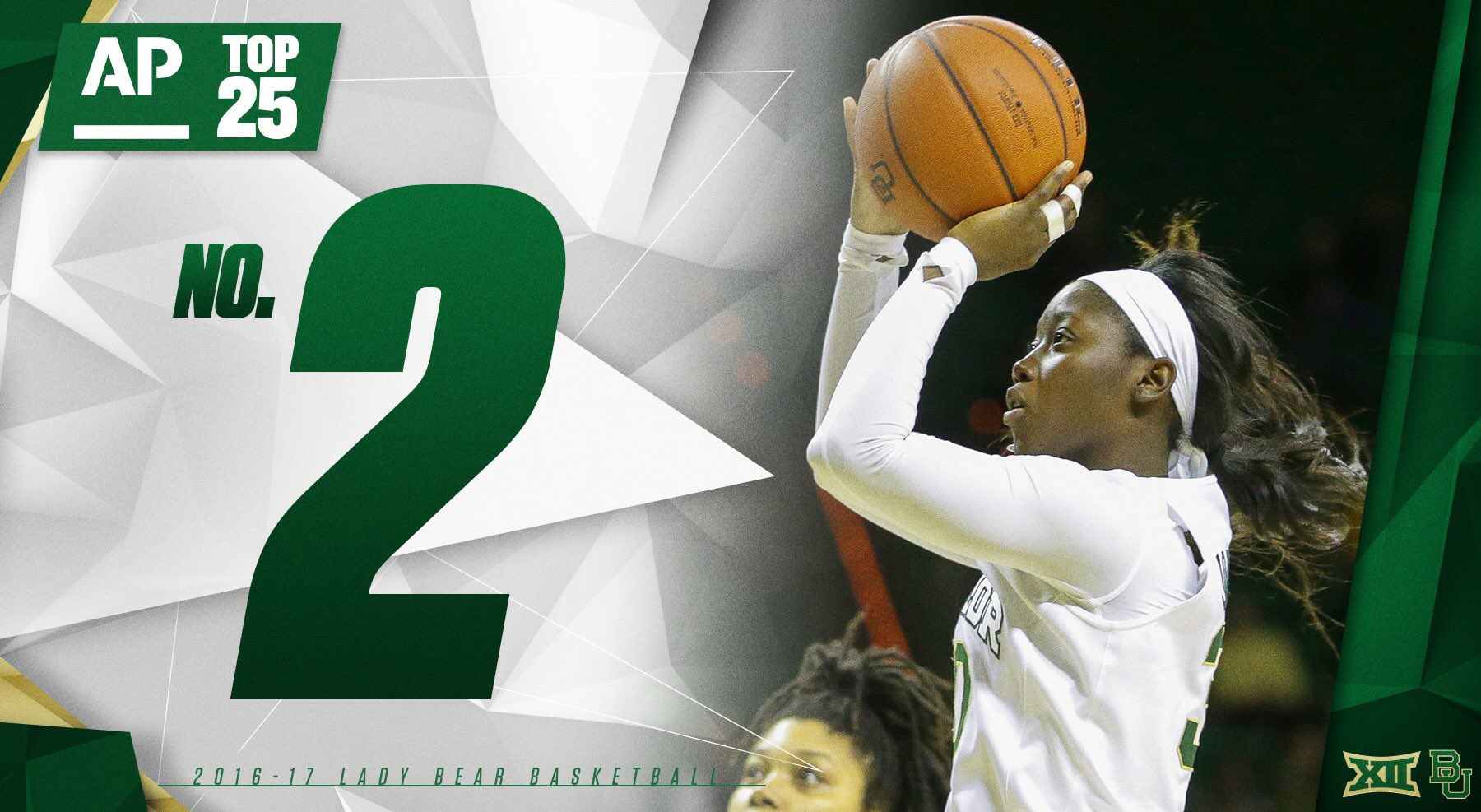 Baylor Lady Bears No. 2 in the nation