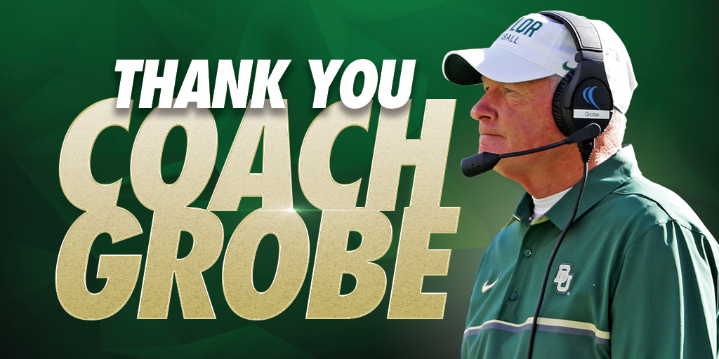 Thank you, Coach Grobe