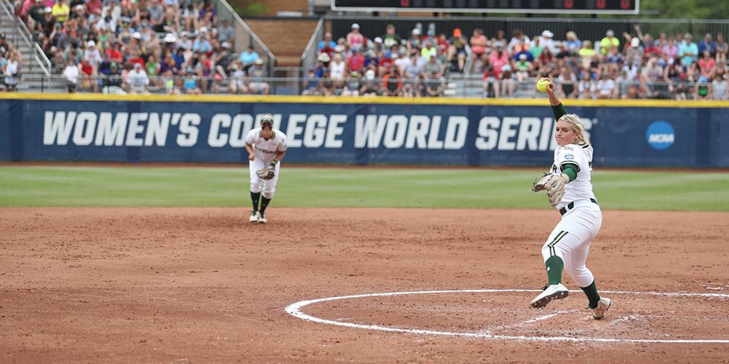 Baylor softball at the Women's College World Series