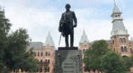 Something's been missing from Rufus Burleson’s statue for decades