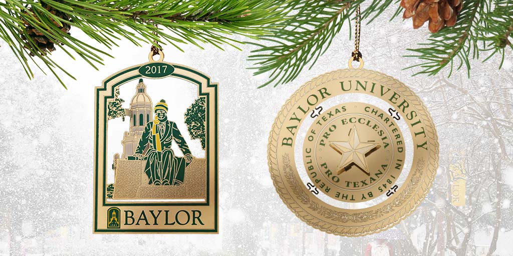 2017 Baylor Christmas ornaments