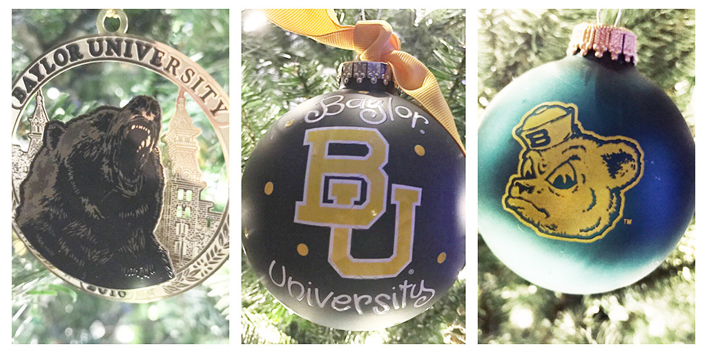 Baylor Christmas ornaments