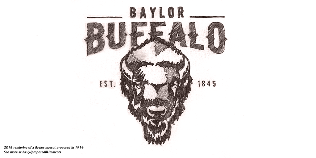 Baylor Buffalo "what if?" mascot rendering