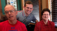 These Baylor donors even featured their scholarship recipients on their Christmas card