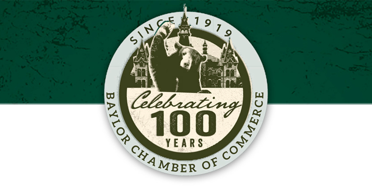 Baylor Chamber of Commerce Centennial logo