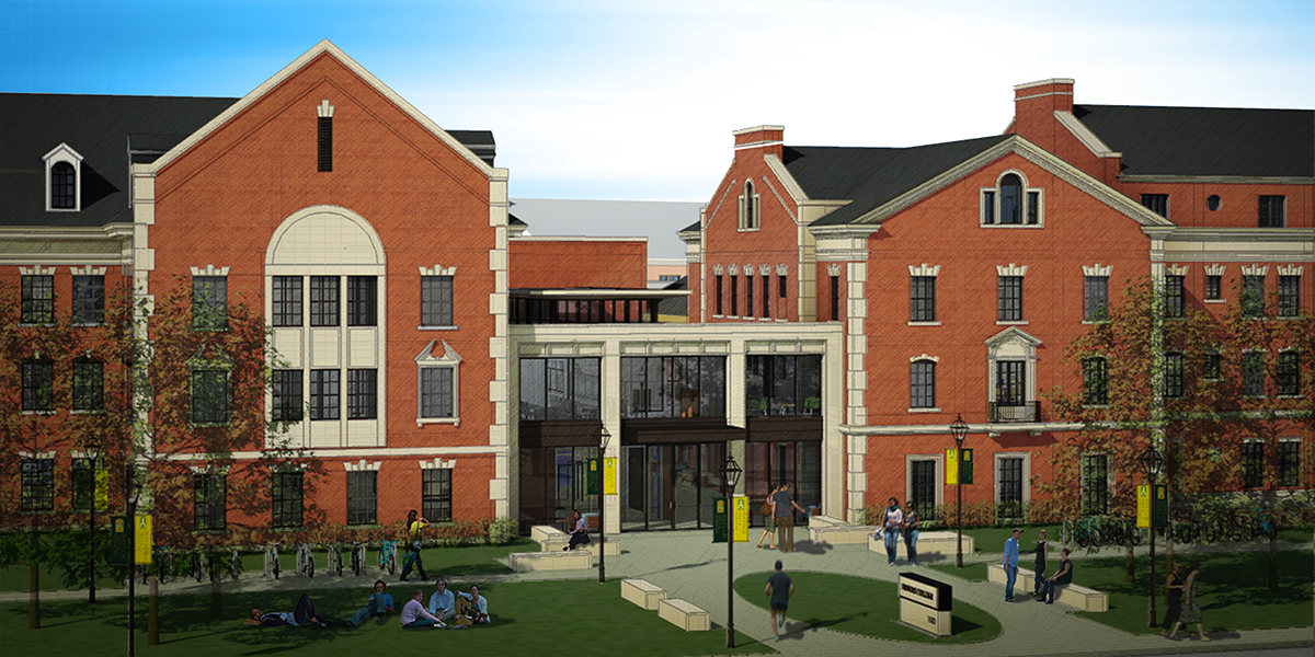Rendering of an expanded Honors Residential College