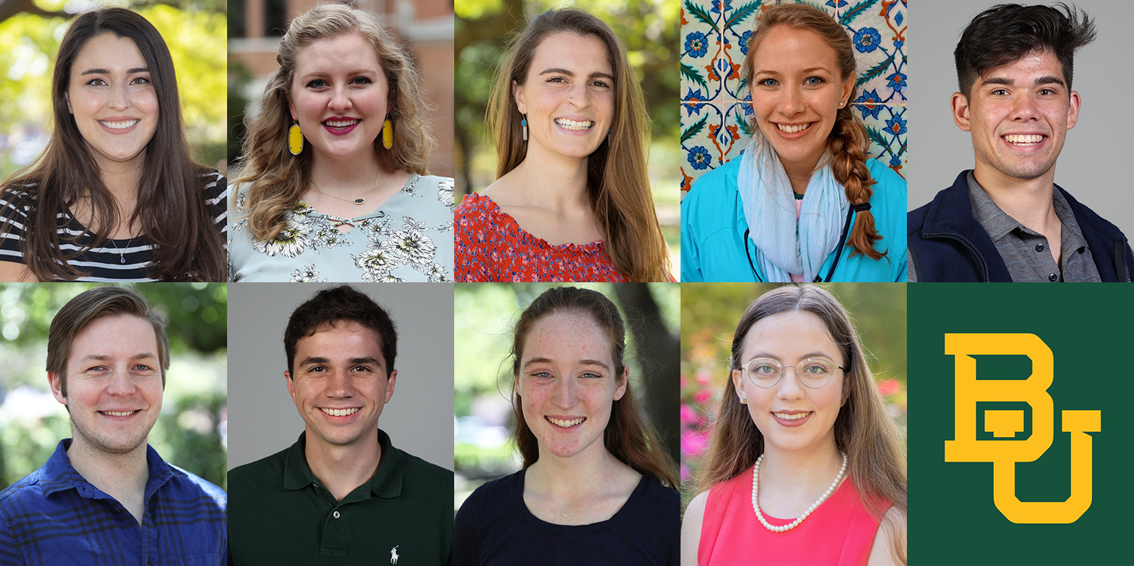 Baylor 2019 Fulbright and Goldwater award recipients
