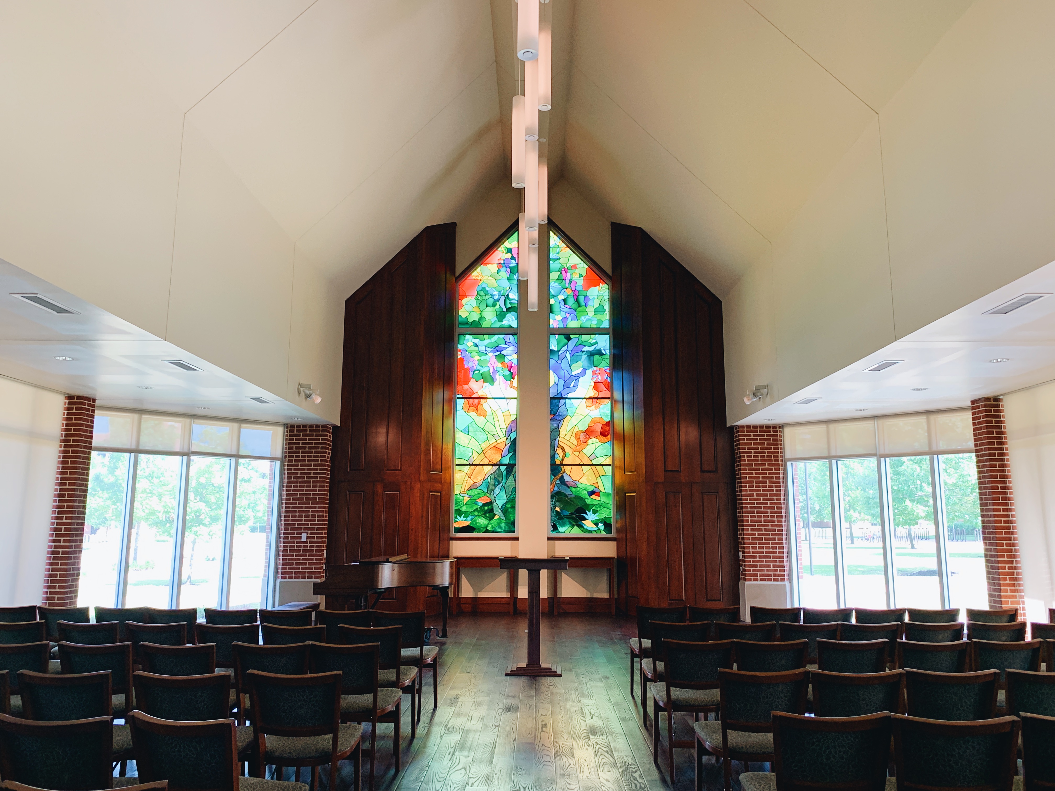 The interior of Elliston Chapel