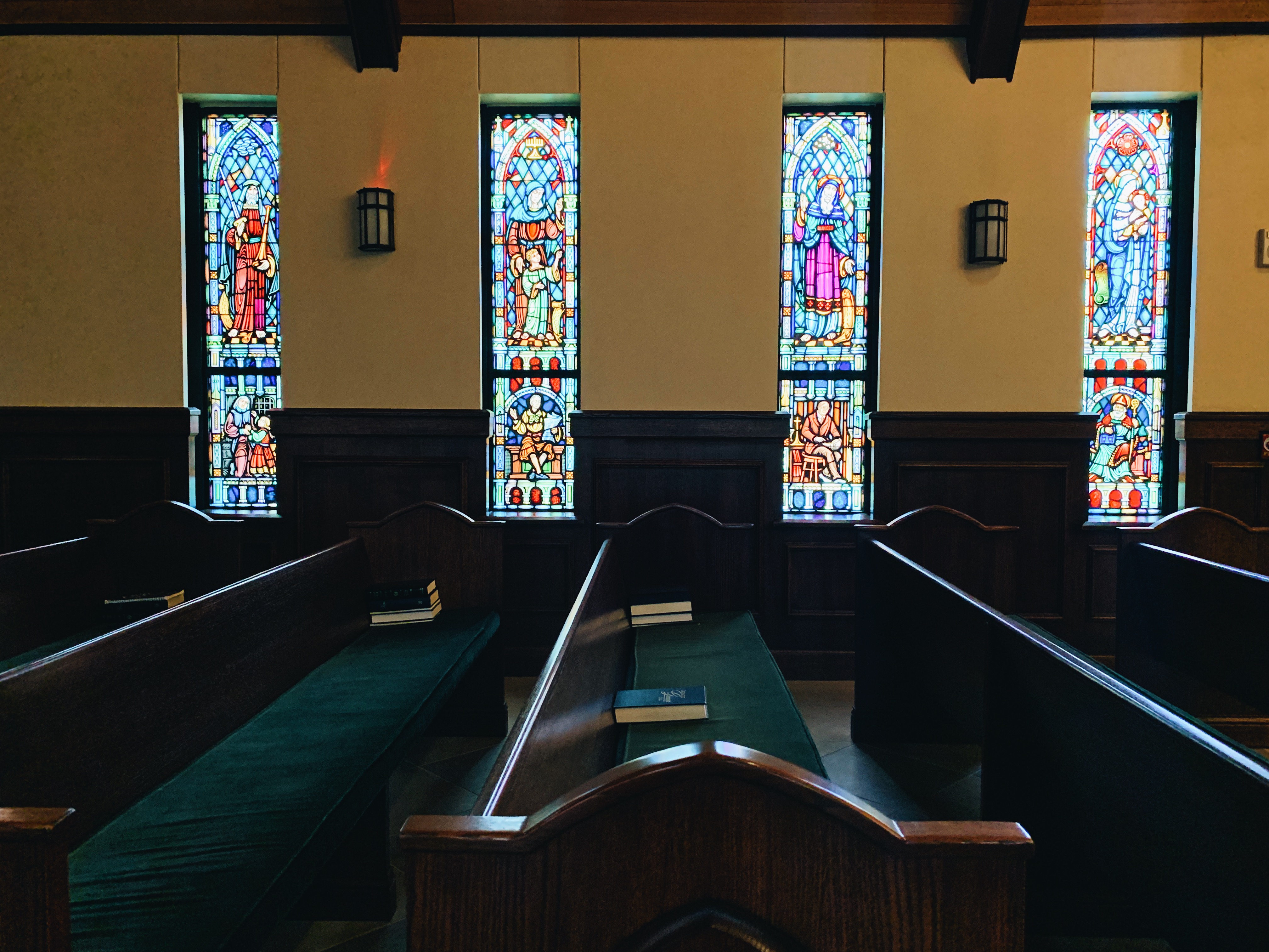 The interior of Robbins Chapel