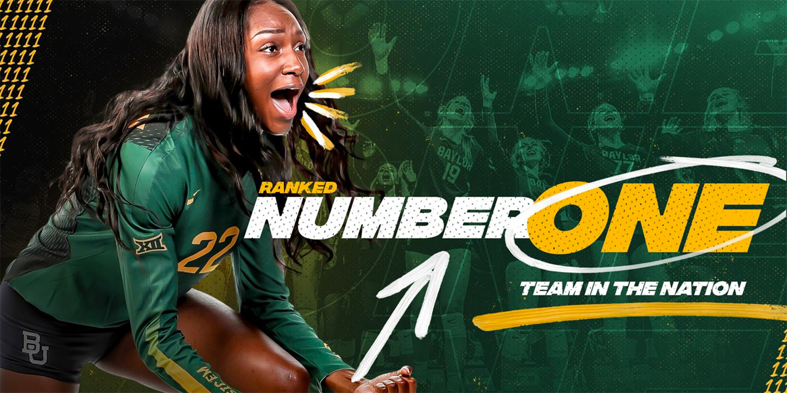 Baylor volleyball ranked No. 1 in the nation