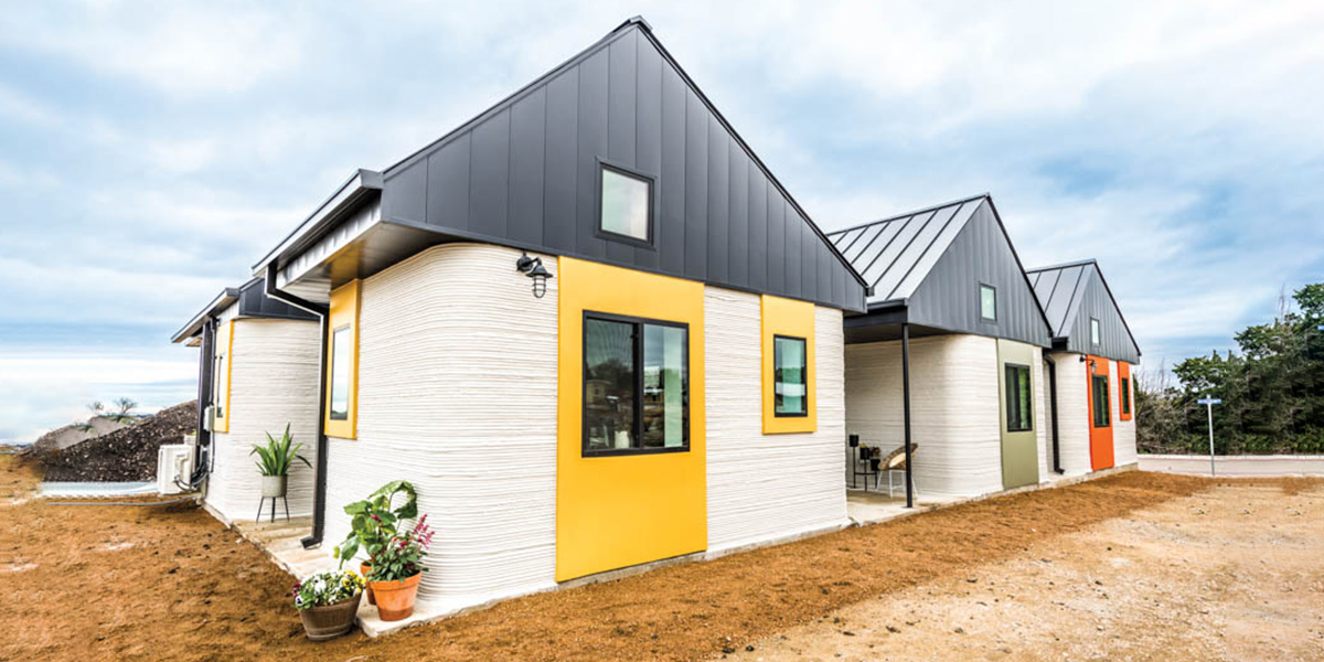 3D Printing House 24 Hours  - The Houses Made Up Of A Concrete Mixture.