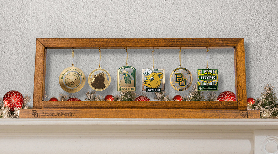 Ornament display hanger with all 6 ornaments