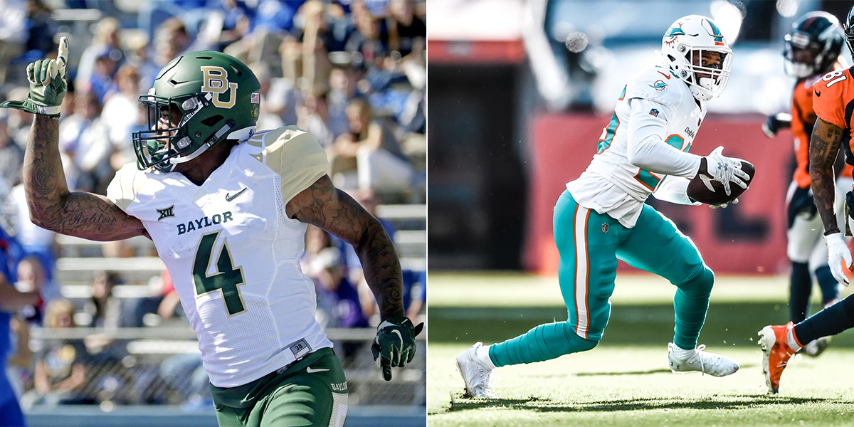 Xavien Howard, at Baylor and with the Miami Dolphins
