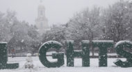 Baylor's campus became a winter wonderland this weekend